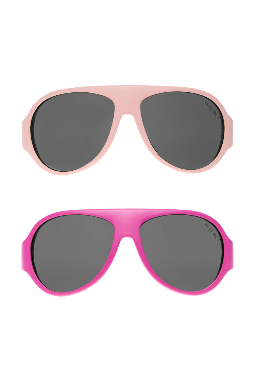 Mokki Click & Change solbrille til barn 2-5 år rosa