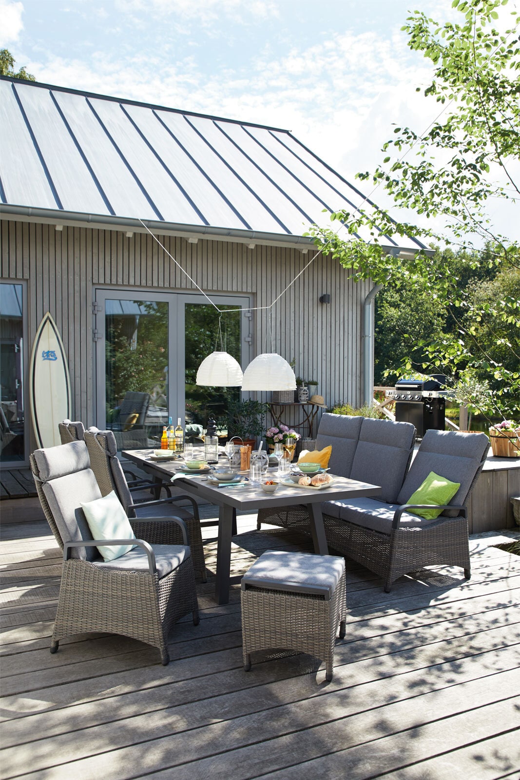 Garden FLAIR Gartenhocker LENA Omega braun