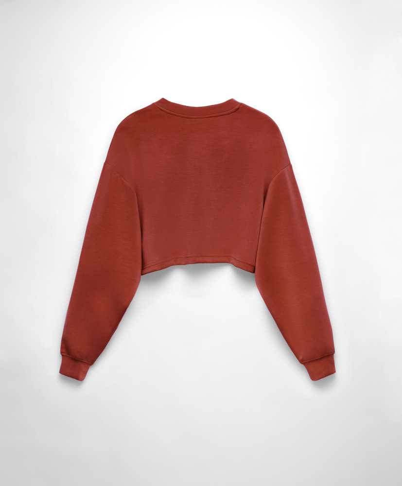 Moletom cropped de modal