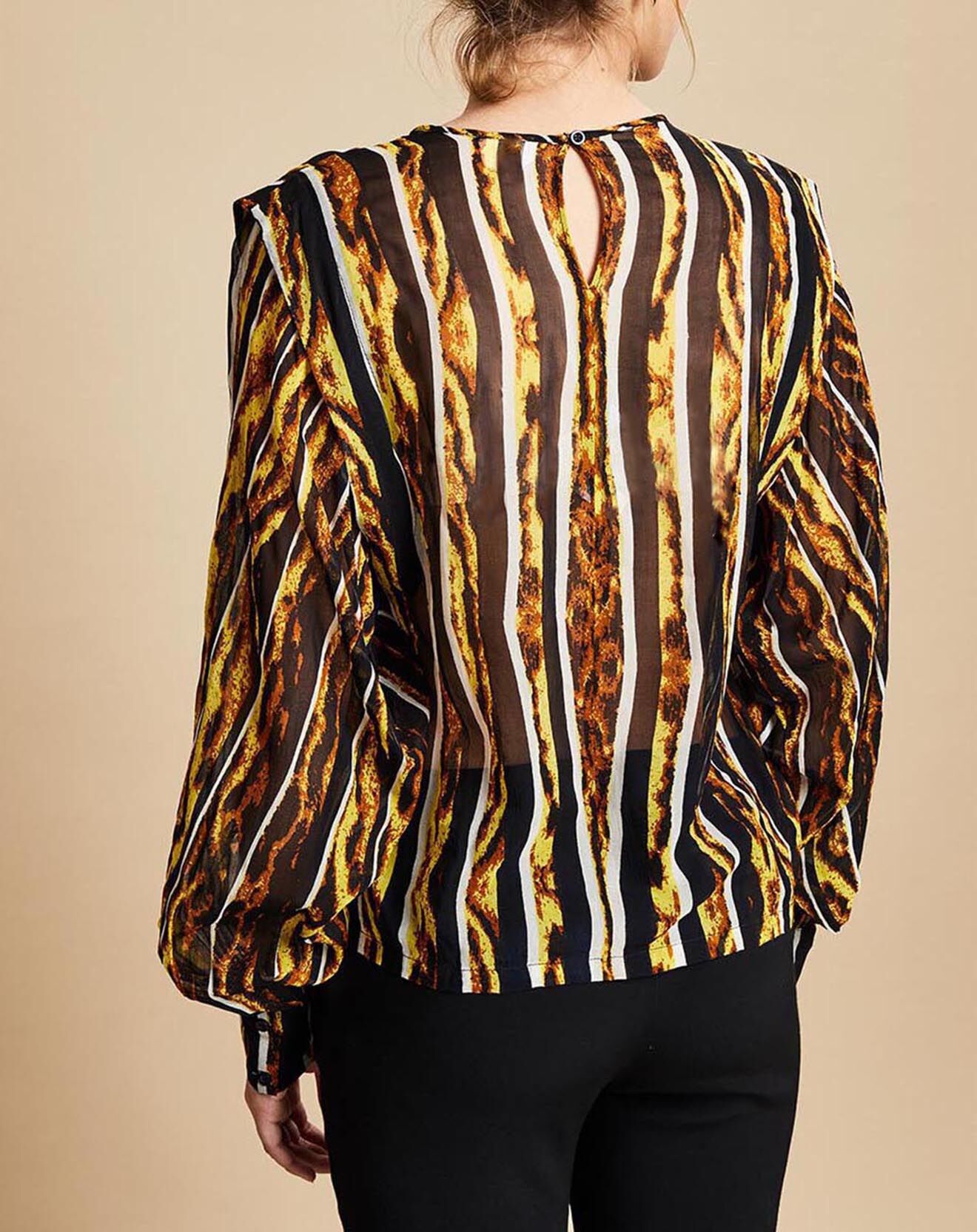 Belair Blouse Bisous noir/marron