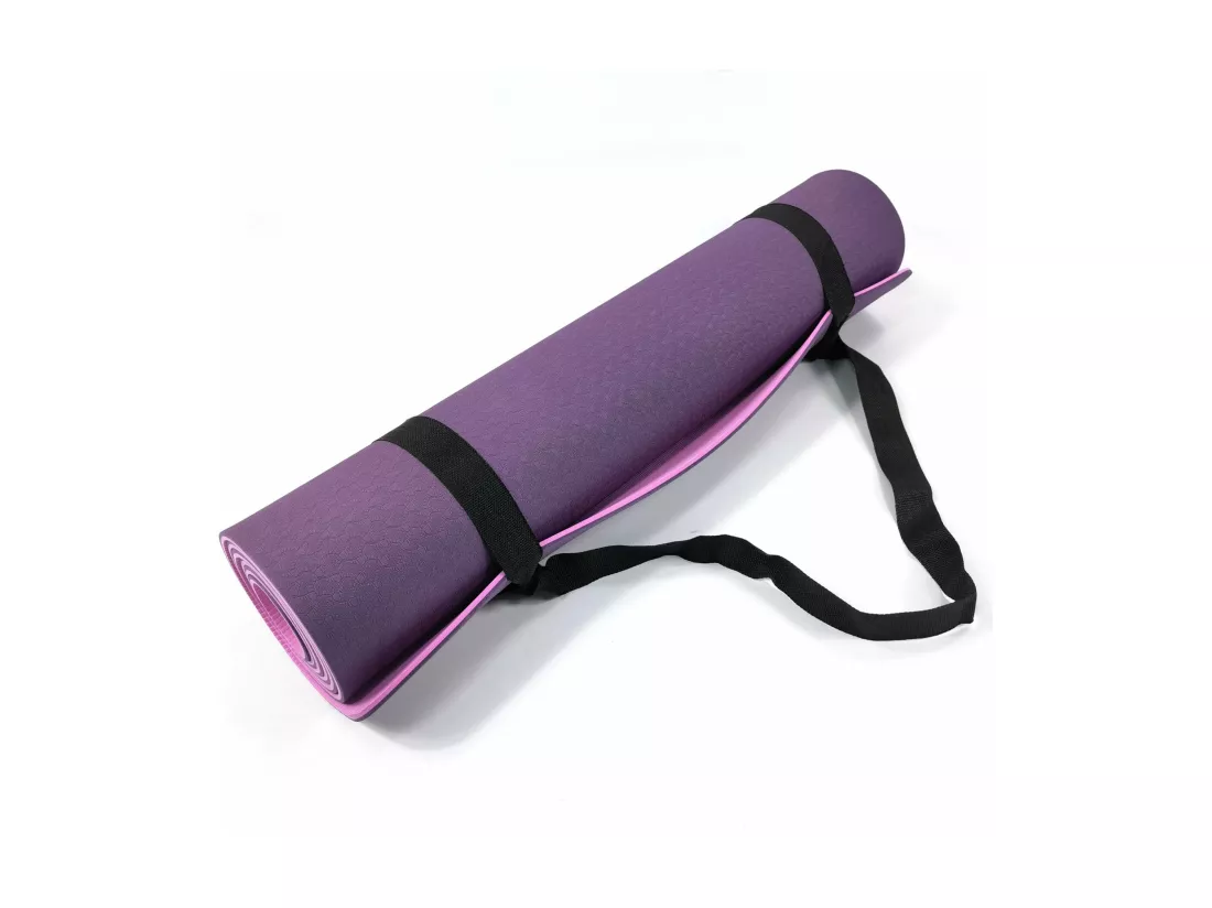 Rebecca Mobili Tapis Fitness Antidérapant Tpe Rose Violet 0,6x183x61