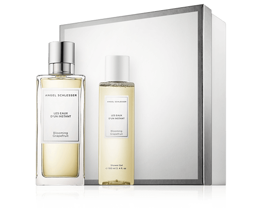 Angel Schlesser Les Eaux d'un Instant Set mit Blooming Grapefruit EdT Spray 100ml-100ml