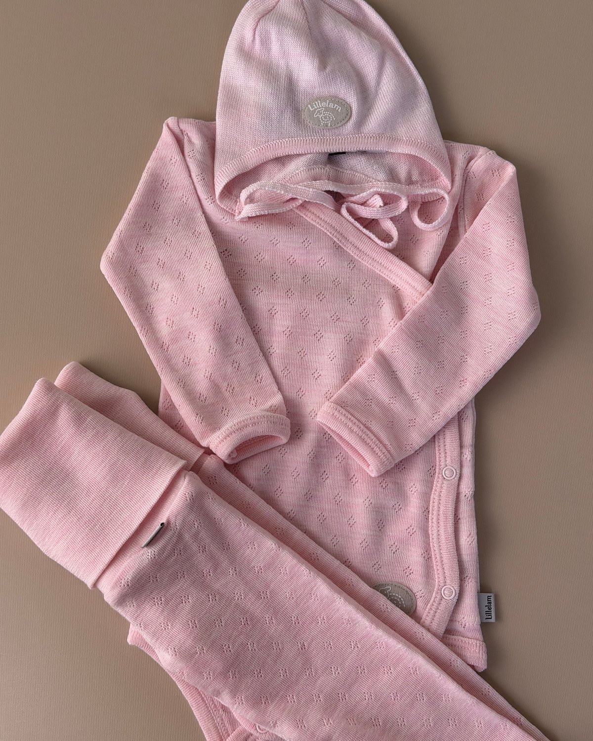 Omslagsbody Ull – 100% Merino, Pointelle | Ullbody Mini