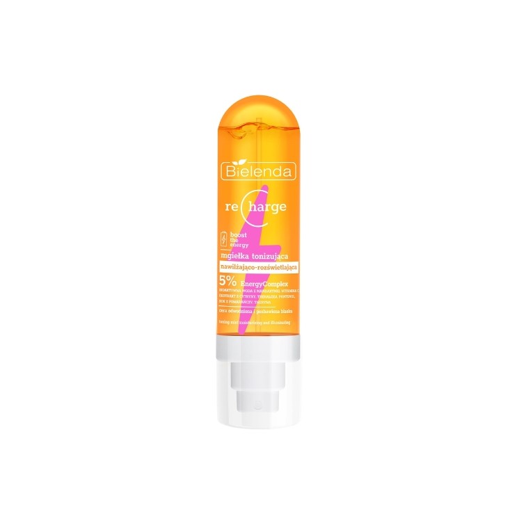 Bielenda Recharge feuchtigkeitsspendendes und aufhellendes Toning-Gesichtsspray 100 ml