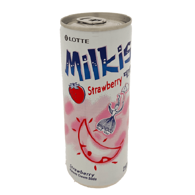 Lotte Milkis Koreaanse Cream Soda Aardbei 250ml