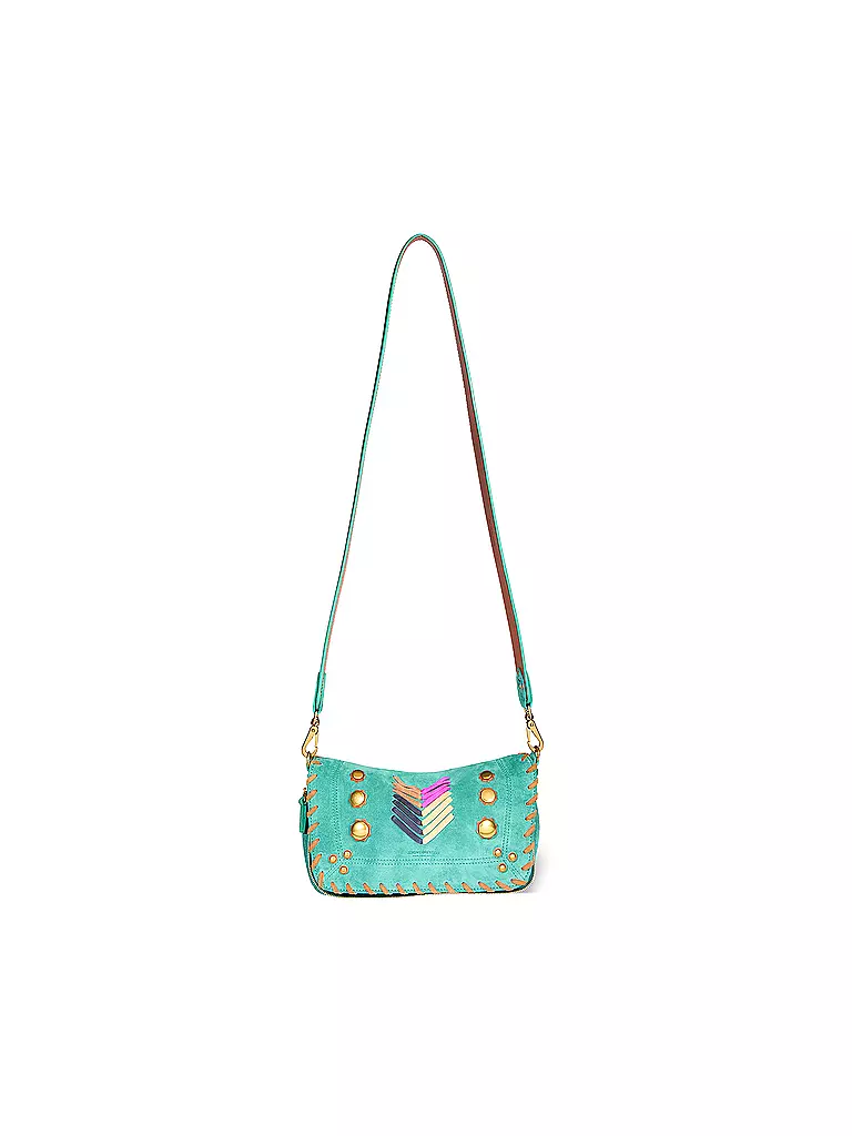 JEROME DREYFUSS Ledertasche - Mini Bag BOBI Small türkis