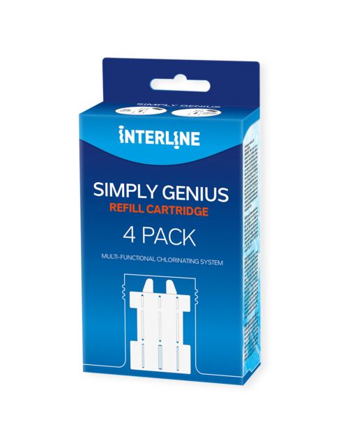 Interline Simply Genius Navulling 4-Pack - Zwembad-Onderhoud -