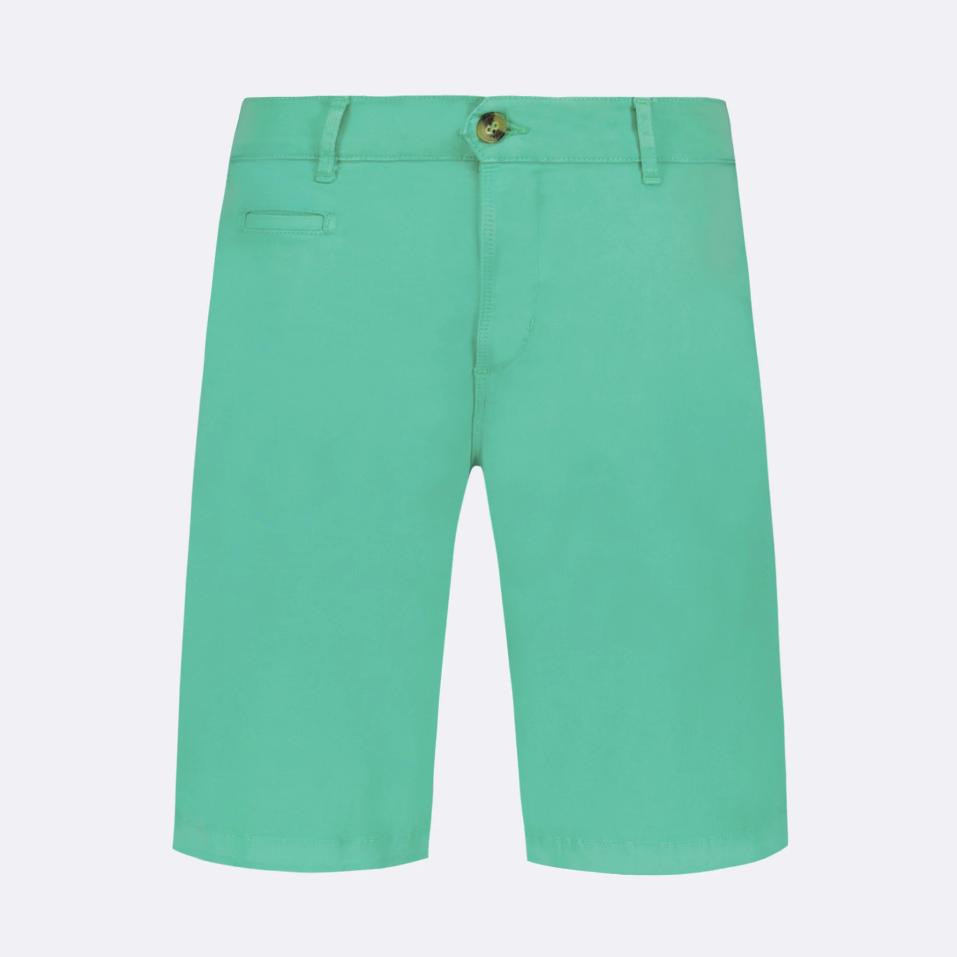Short vert menthe coupe fuselée coton et coton biologique - modèle saulieu
