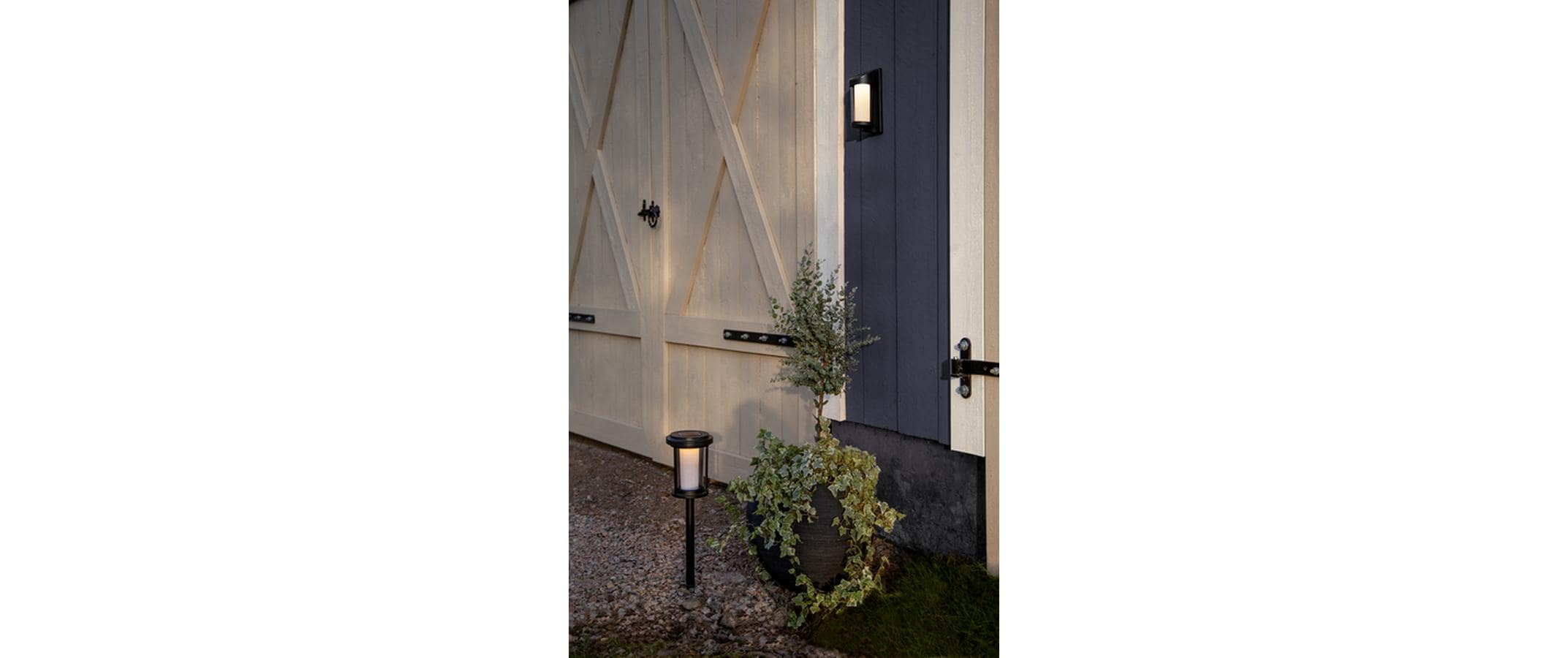 Gartenlicht Solar Bollard Alippa, 44 cm, SchwarzSolarpollerleuchte