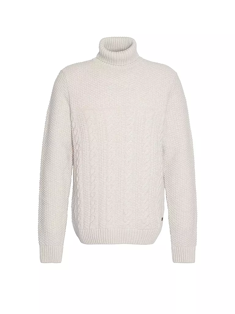 BARBOUR Rollkragenpullover DALESIDE creme