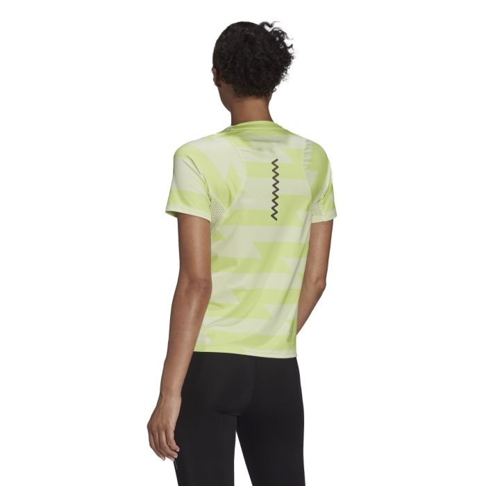 adidas Dame T-shirts Rn Fast Aop T-Shirt Grøn