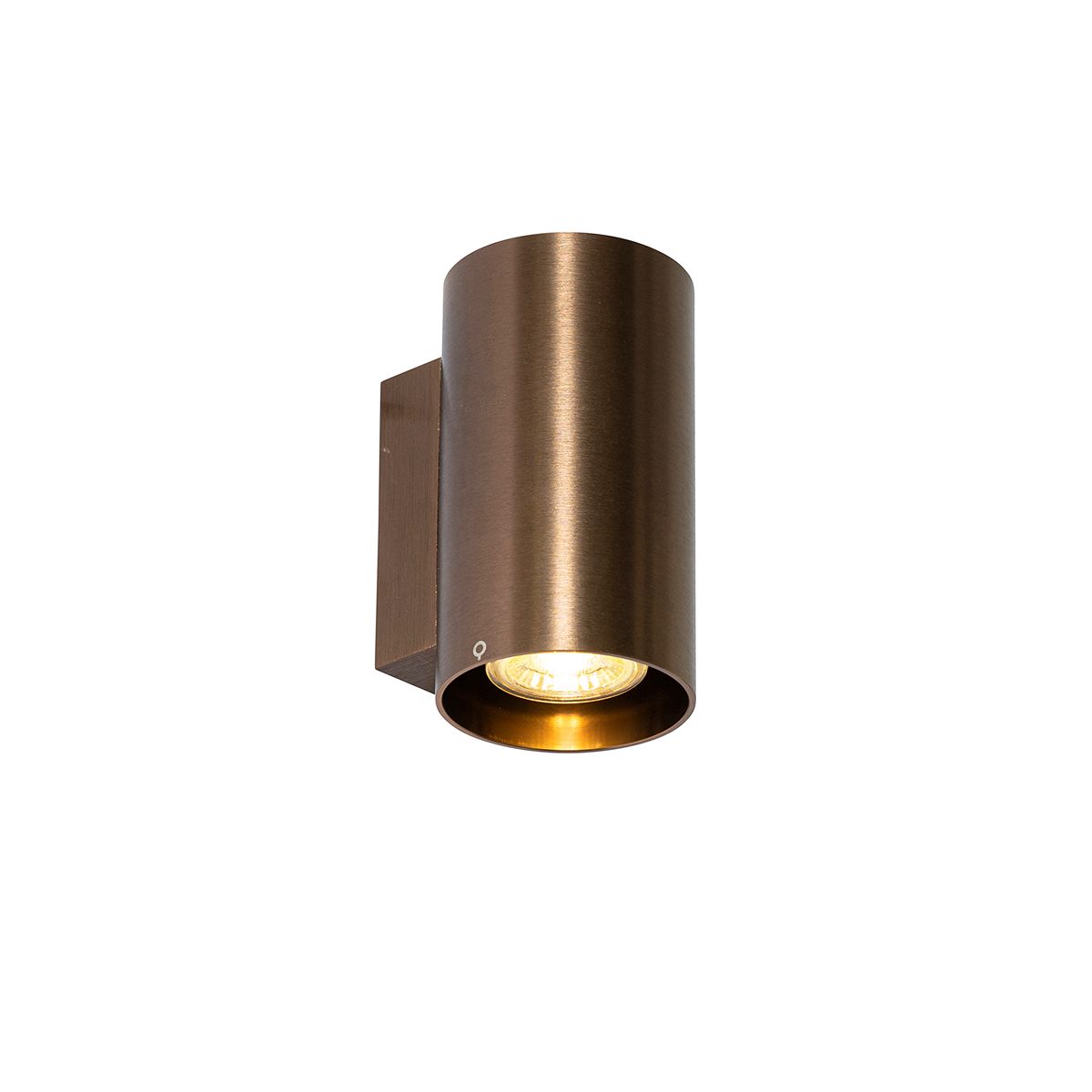 Moderne wandlamp donkerbrons rond 2-lichts - Sandy