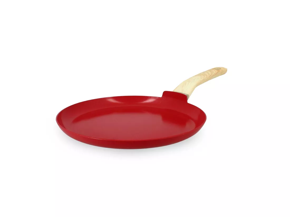 Menastyl - Crepiere 26cm Colorama Magenta - En Aluminium - Revetement Antiadhesif En Ceramique