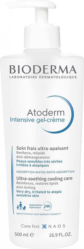 Bioderma - Atoderm Intensive Gel-crème - 500ml - Gel-crème Textuur - Hydratatie