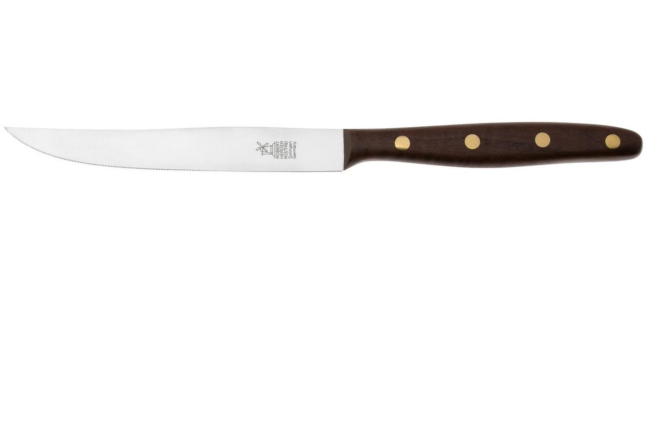 Robert Herder Steak Knife Slim 2007475180000 roestvast staal, walnoothout, 12 cm