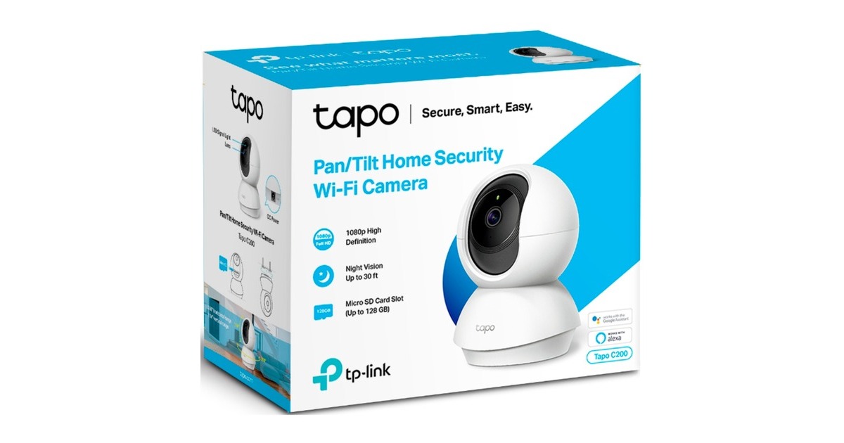 TP-LinkTapo C200 Pan/Tilt Home Security Wi-Fi Camera  (Wit)