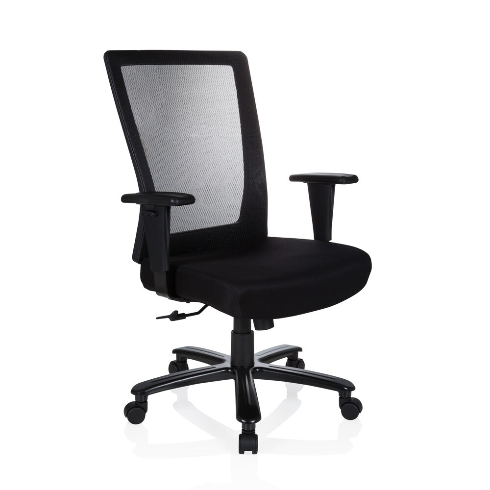 XXL Drehstuhl XXL EXTENDER Stoff/Netzstoff mit Armlehnen (höhenverstellbar) hjh OFFICE