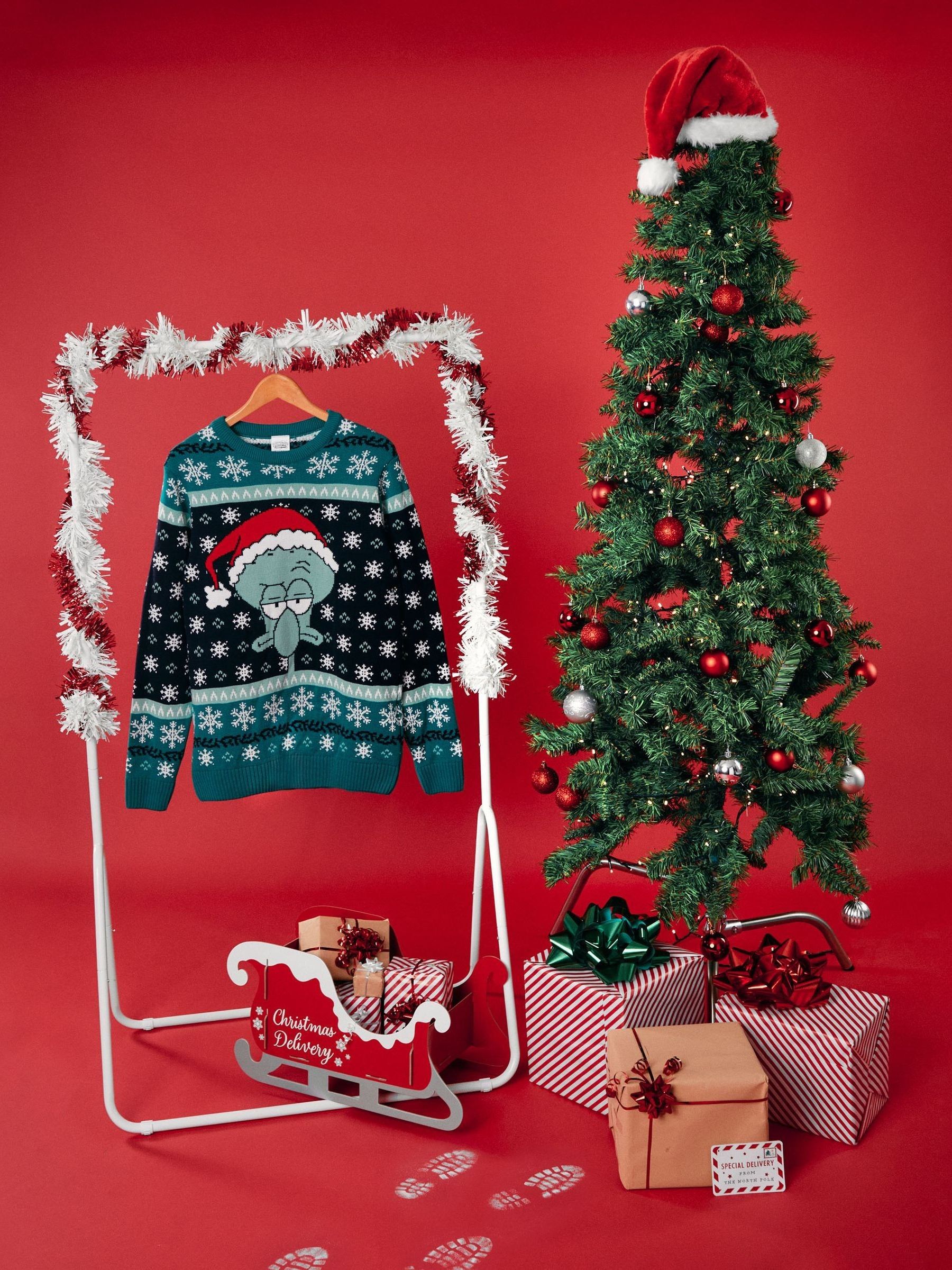 Vanilla Underground SpongeBob Squarepants Christmas Jumper