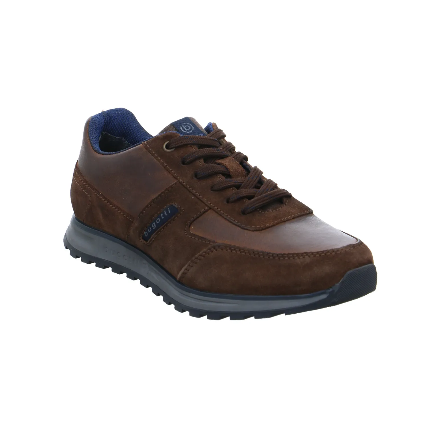 BUGATTI SHOES Halbschuhe Sneaker Braun Leder