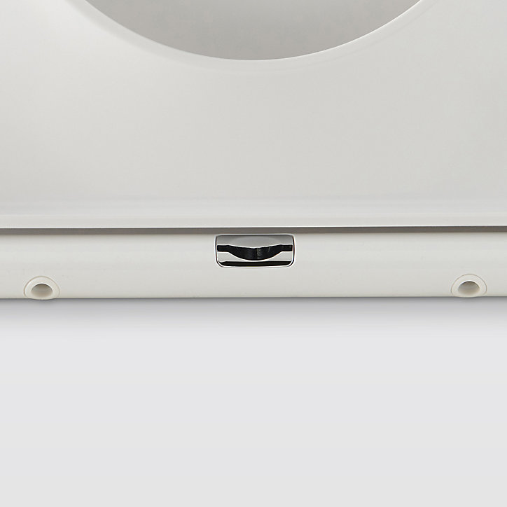 Abattant WC GoodHome Cavally en duraplast coloris blanc avec frein de chute