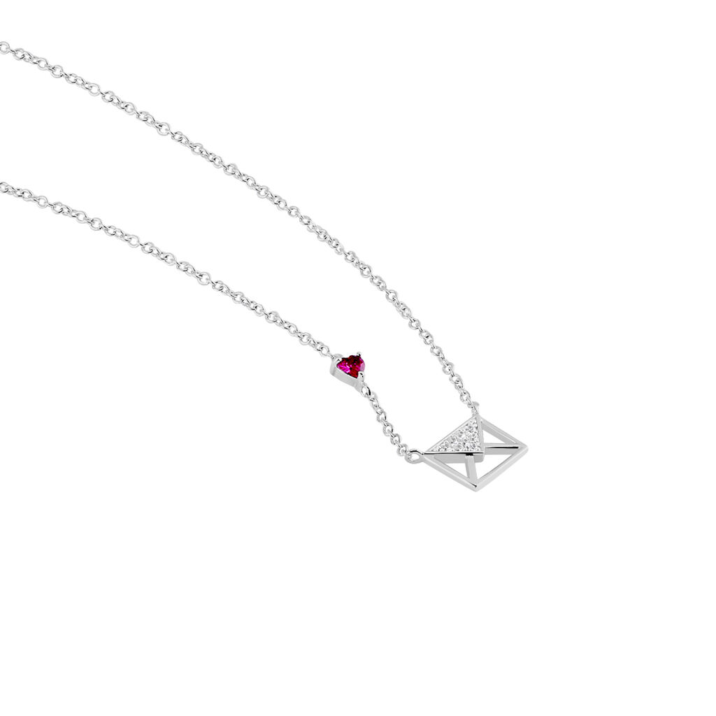 Collier Argent Gurvana Oxydes De Zirconium
