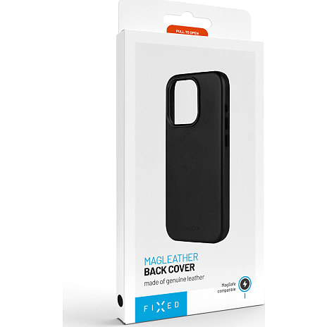 Fixed MagLeather iPhone 16 Pro Max cover - Sort