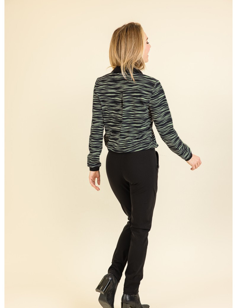 HBT BASICS INSOLITES | COMBINAISON LOVA FEMME NOIR KAKI ZEBRA