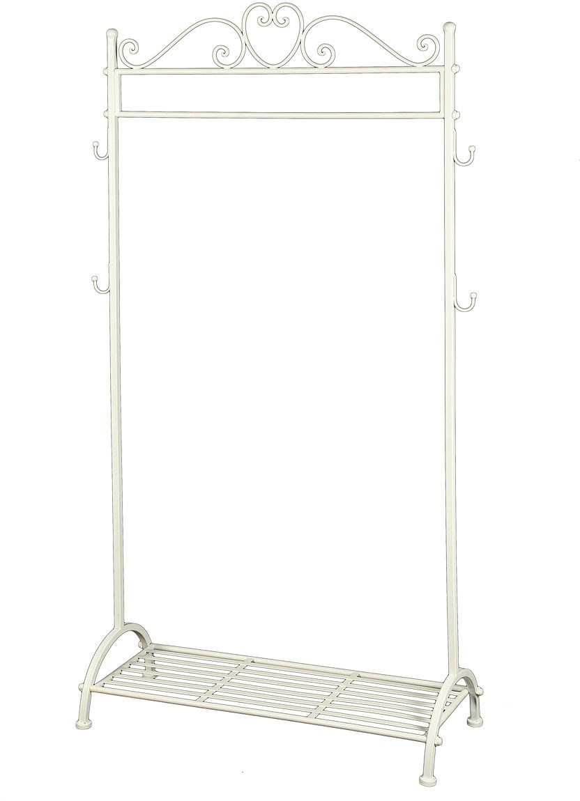 Ambiente Haus Garderobe »Garderobe Stange in Weiss - 162 cm« 1 Stk. tlg.