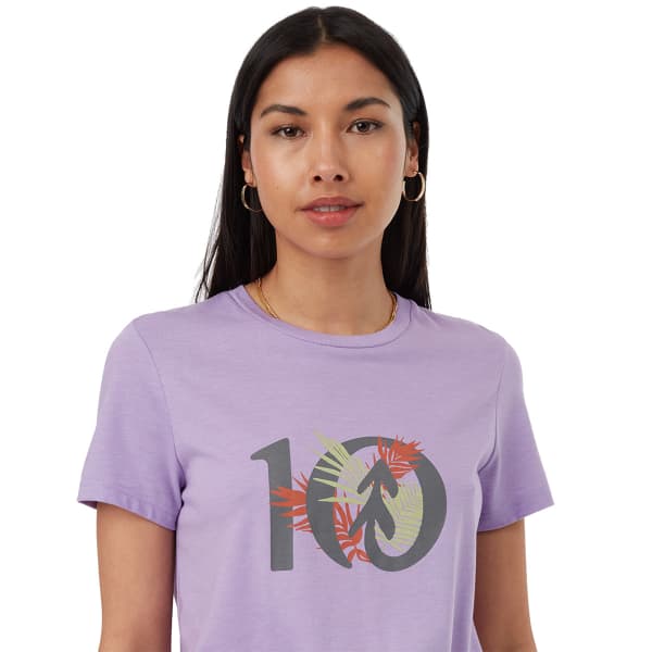 T-shirt TENTREE W TROPICAL TEN T-SHIRT VIOLA PURPLE HEATHER