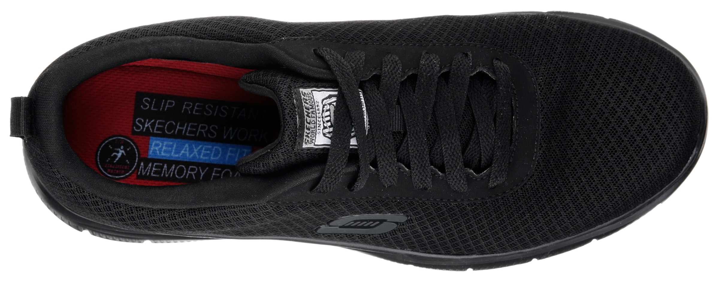 Skechers Berufsschuh  Schnürschuh für Gastronomie,Pflege mit gepolsterter Innensohle