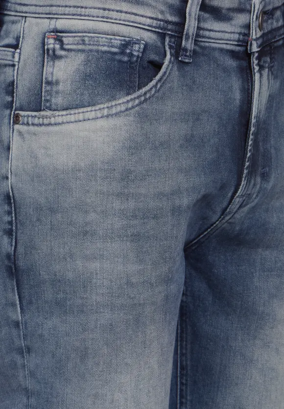 Superslimfit Jeans - dark blue random wash
