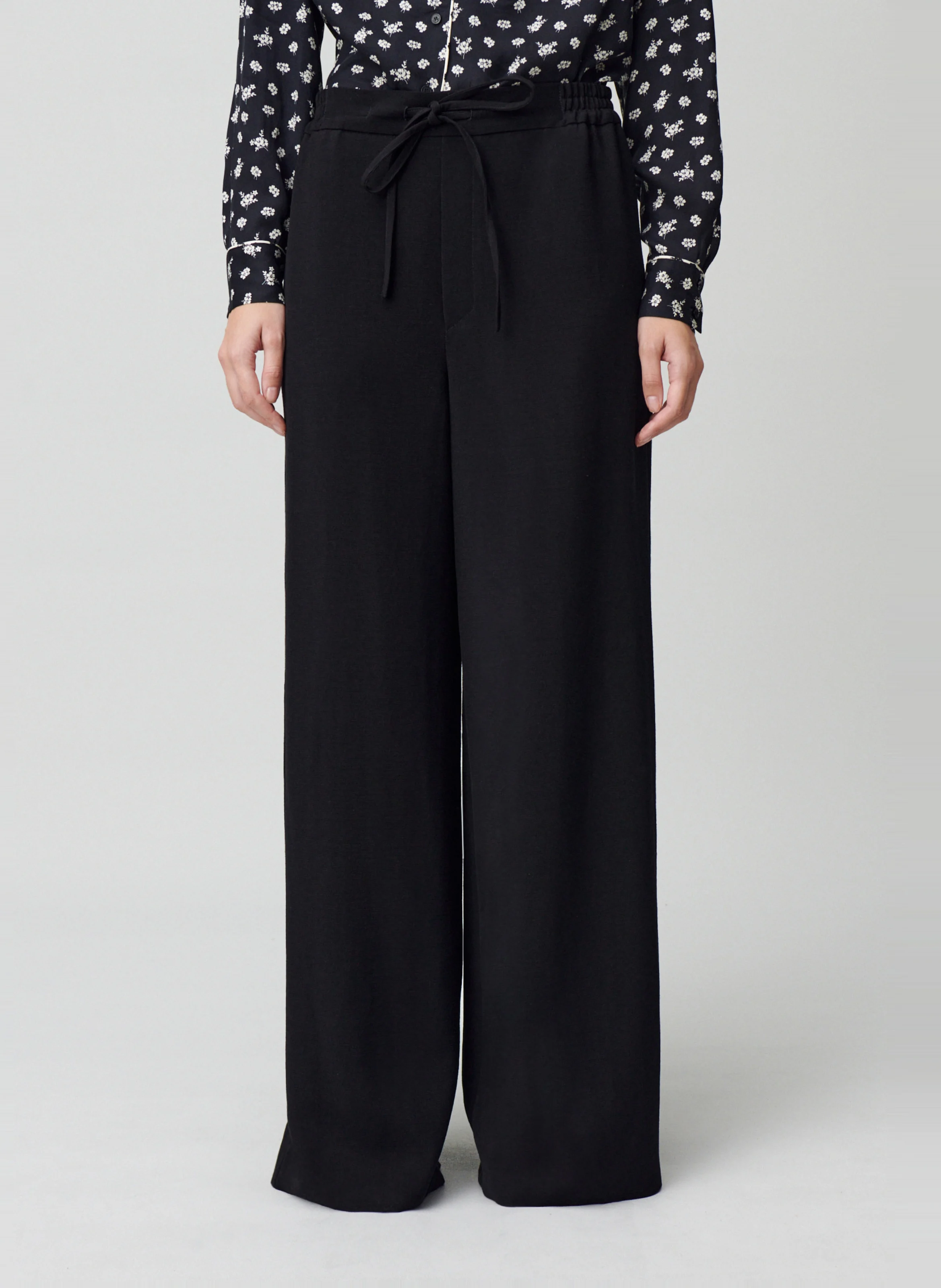 Pantalon large| Noir