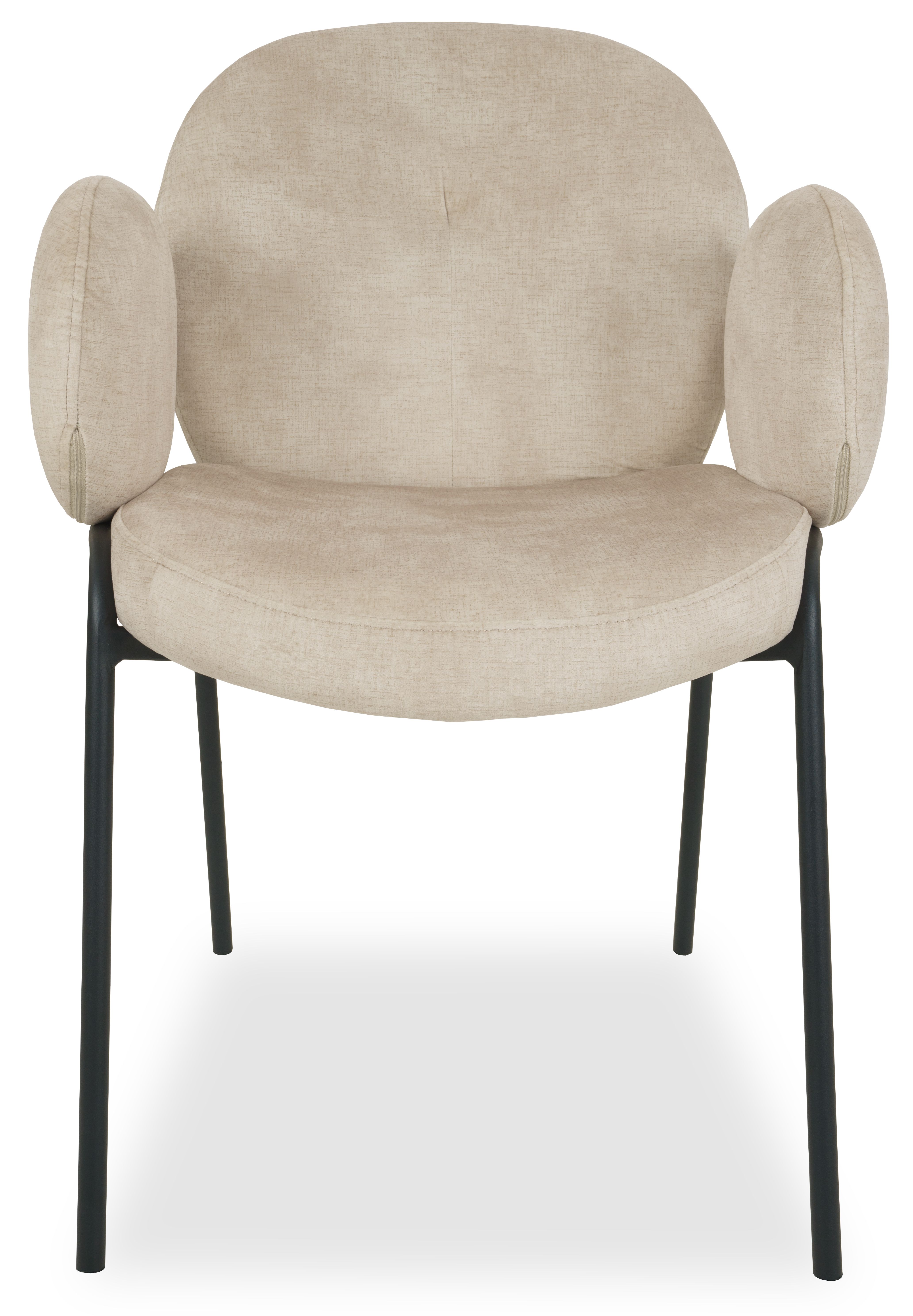 Eetkamerstoel Vintage velvet beige Aukje B59 x D54 x H88 cm