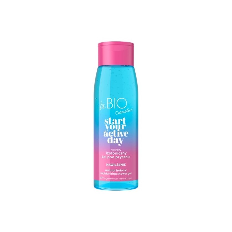 BeBio Cosmetics Natürliches isotonisches Duschgel Start Your Active Day FEUCHTIGKEITSPFLEGEND 400 ml