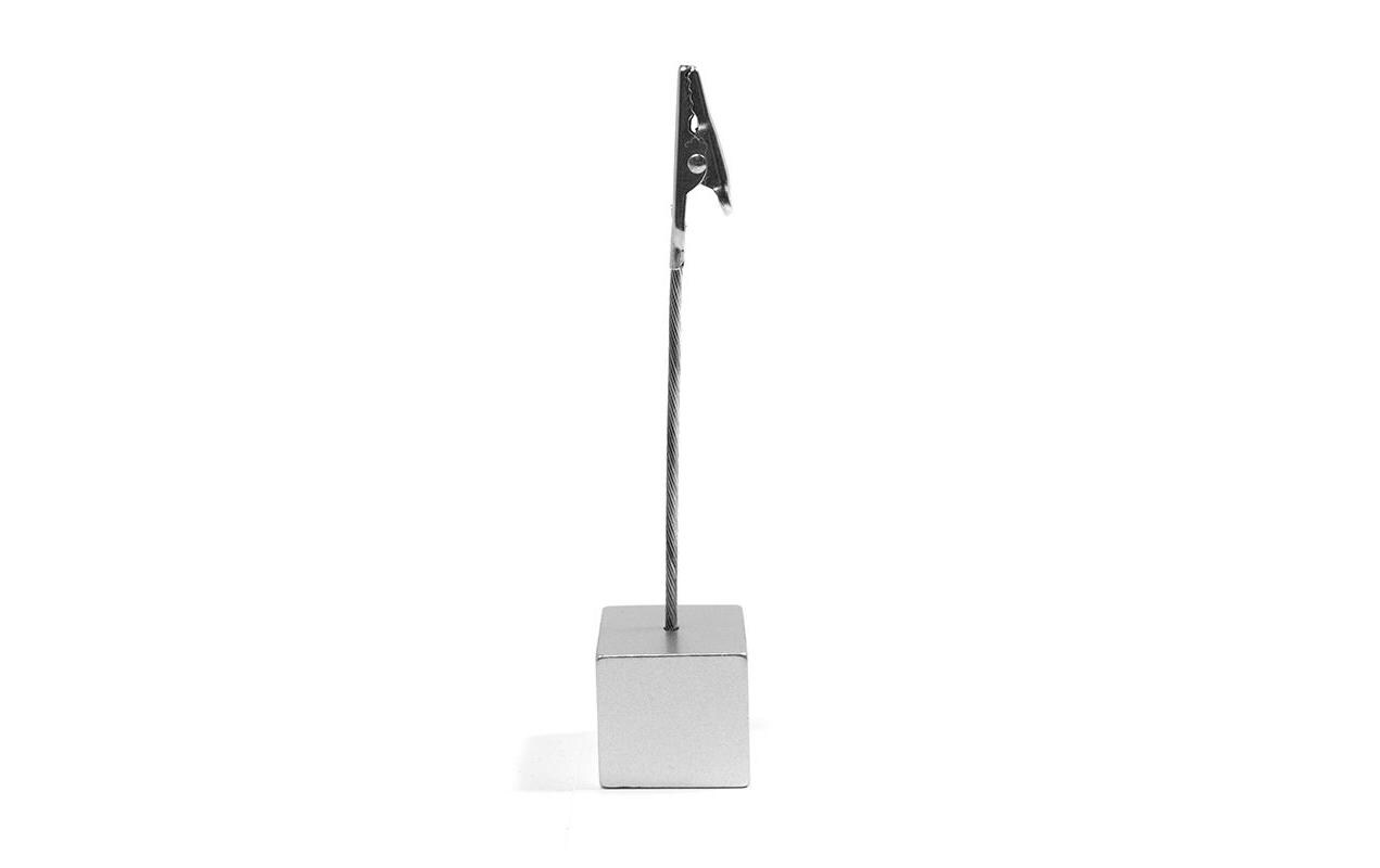 Tischkarte Halter Cube 1 Stück, SilberKartenhalter für zuhause oder Büro