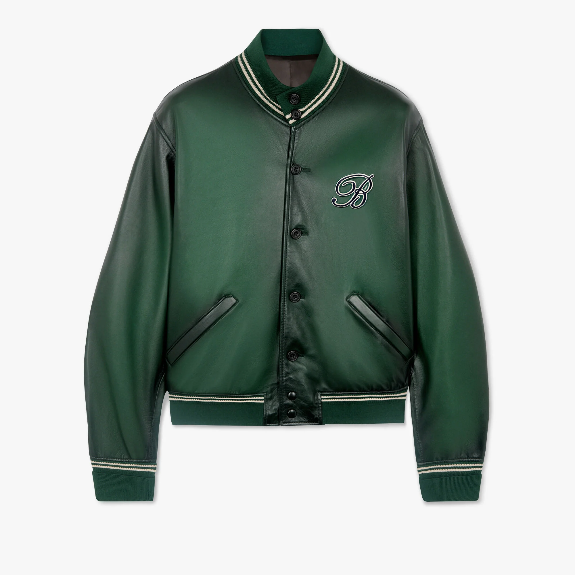 Blouson En Cuir Patine