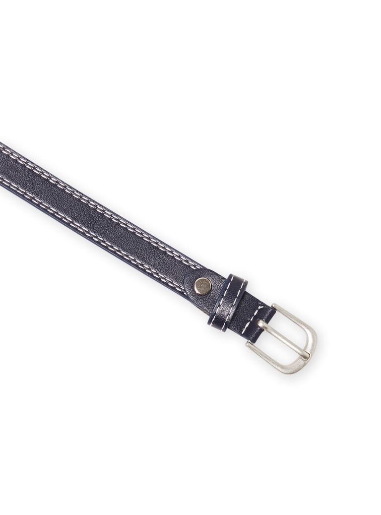 Ceinture bleu marine à coutures apparentes enfant garçon