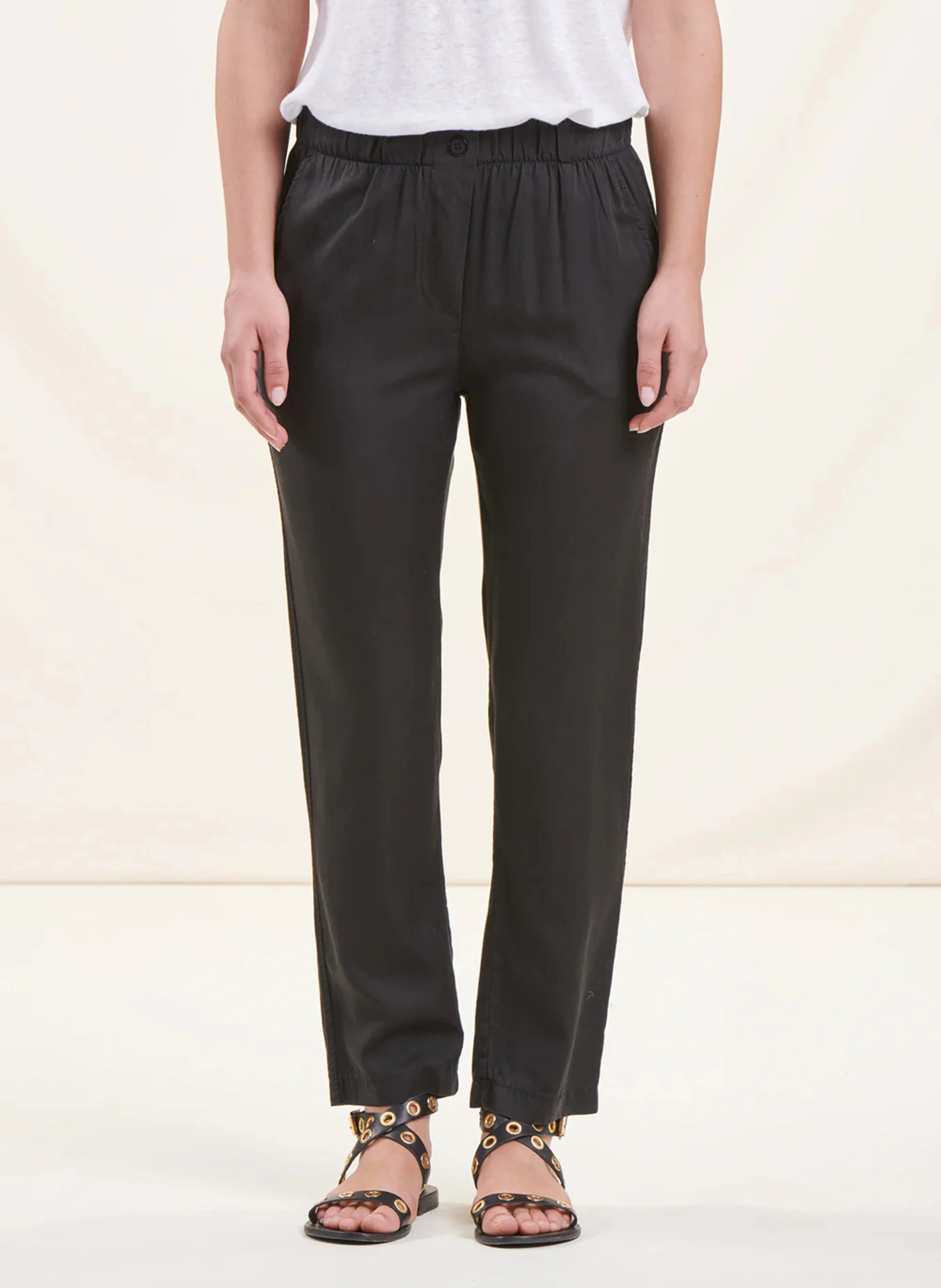 Pantalon droit 7/8ème | Noir