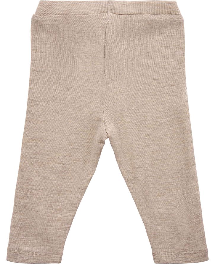 Magasin du Nord Collection Woola 2 leggings - RWS Merino Wool Khaki melange