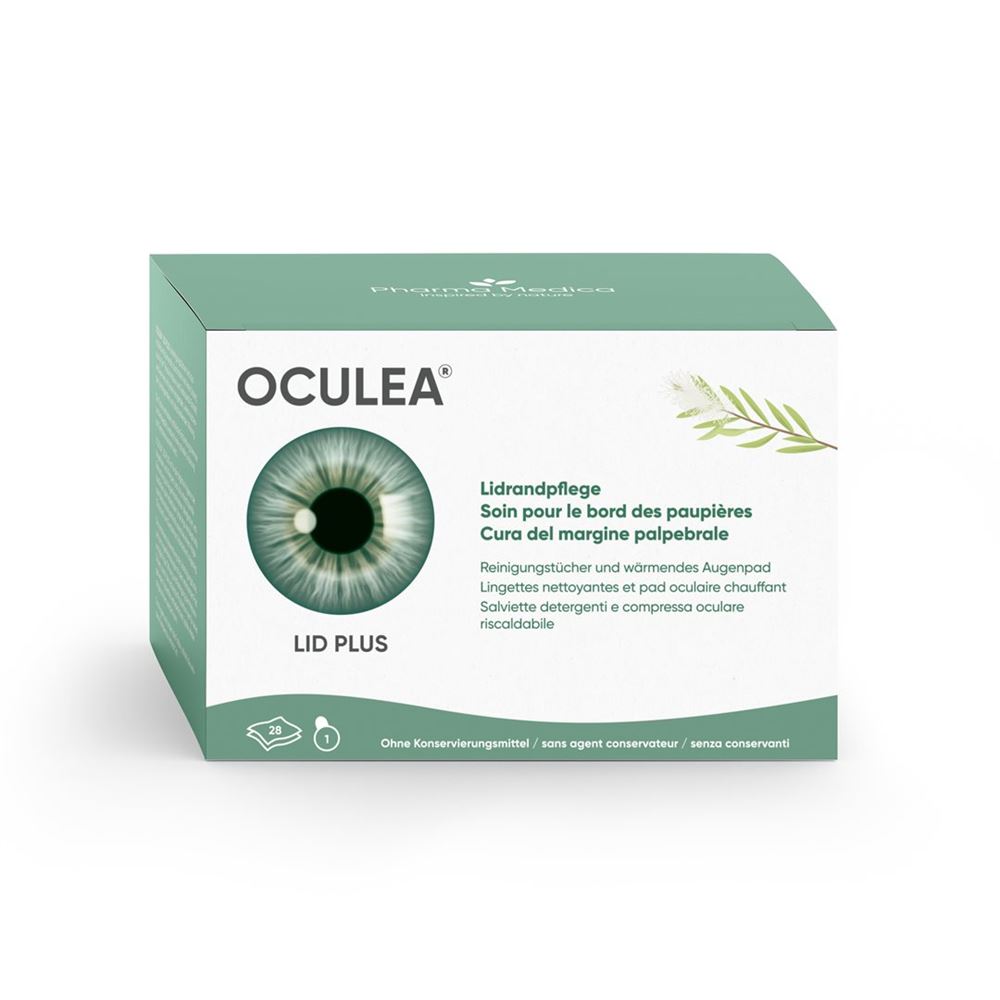 OCULEA LID PLUS 28 Stück Reinigungstücher   Augenpad wärmend 1 Stk