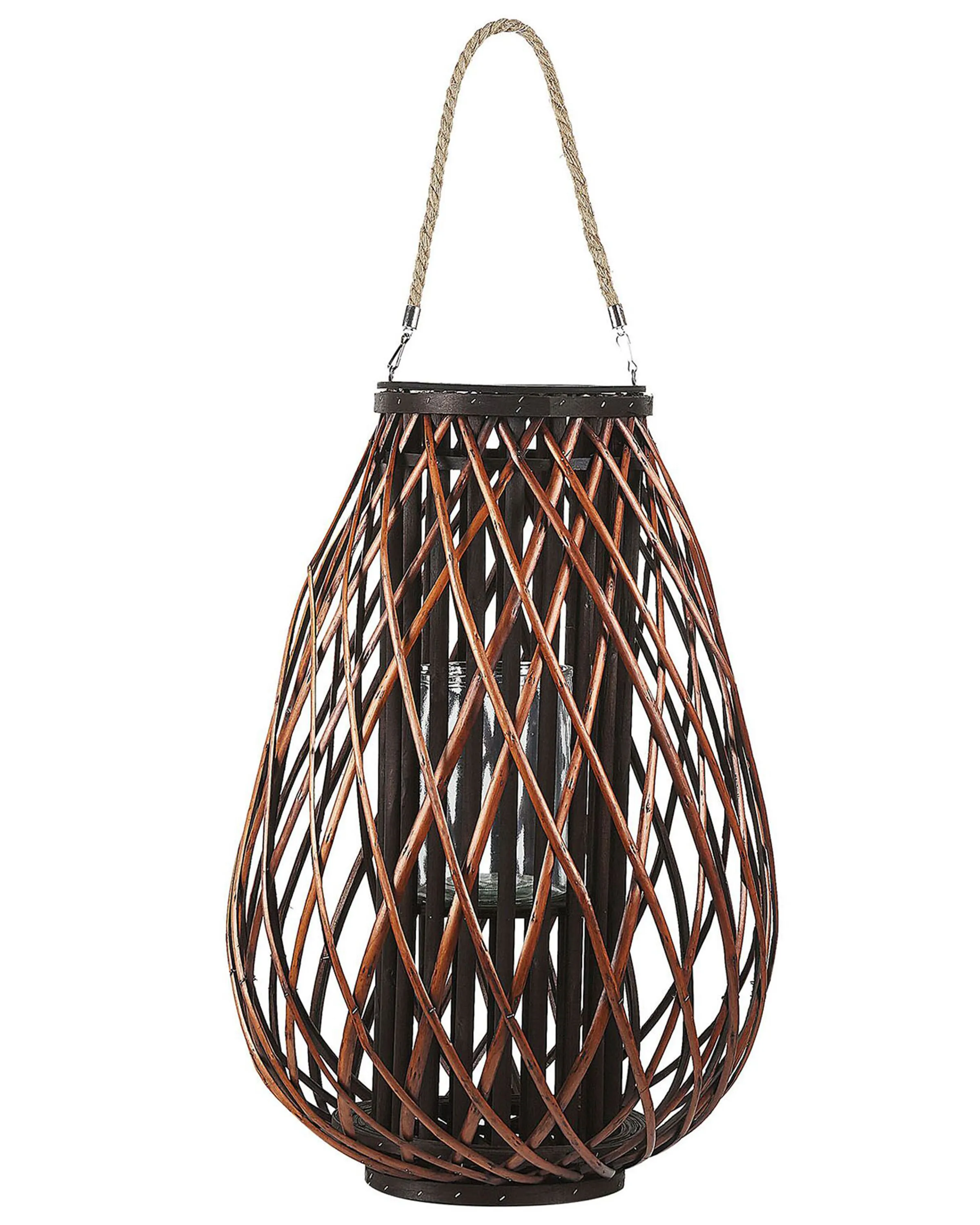 Lantaarn KIUSIU Wilgenhout 60 cm Bruin