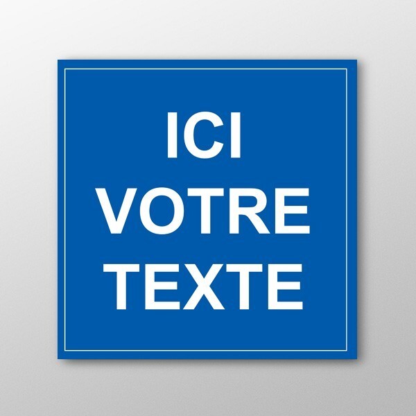 Plaque magnétique personnalisable pour véhicule