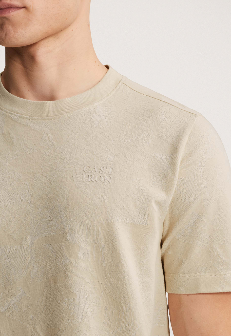 Cast Iron Jacquard Pique T-shirt