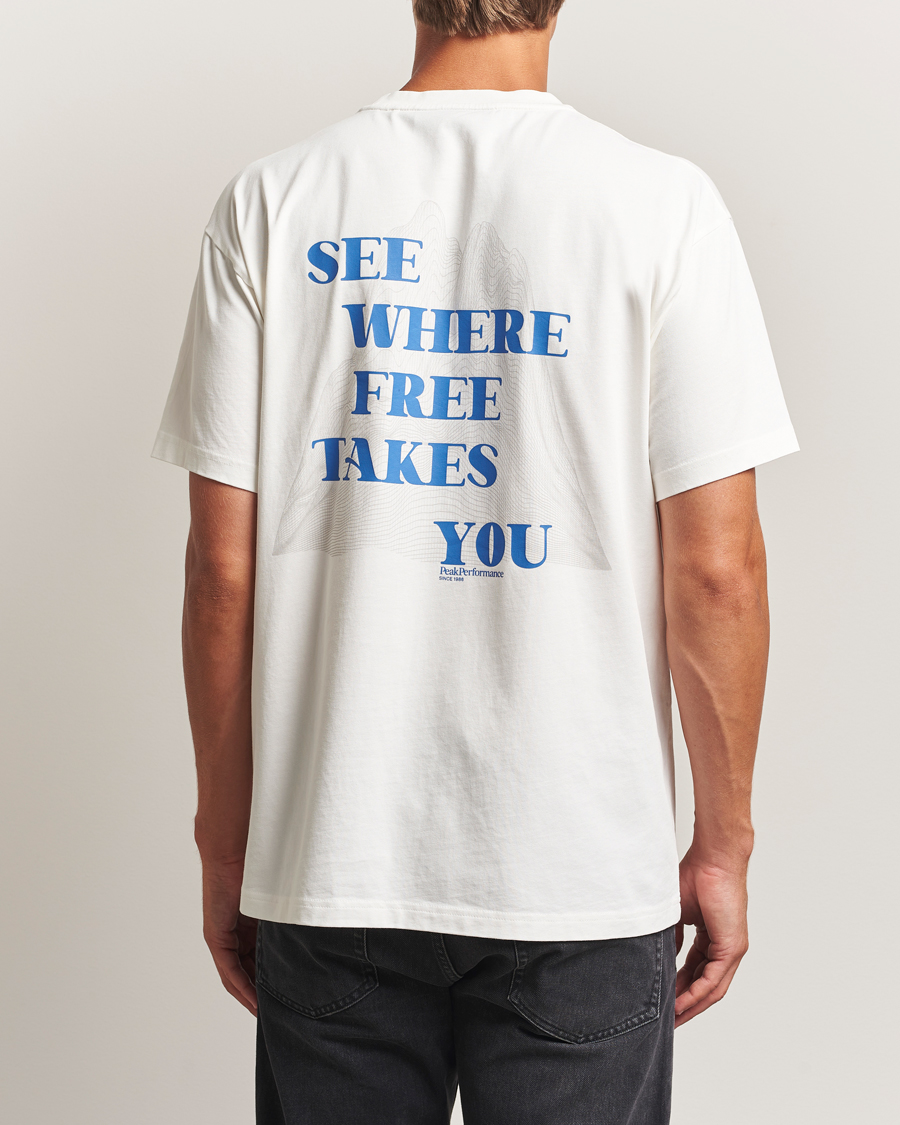Peak Performance Graphic Crew Neck T-Shirt Off White