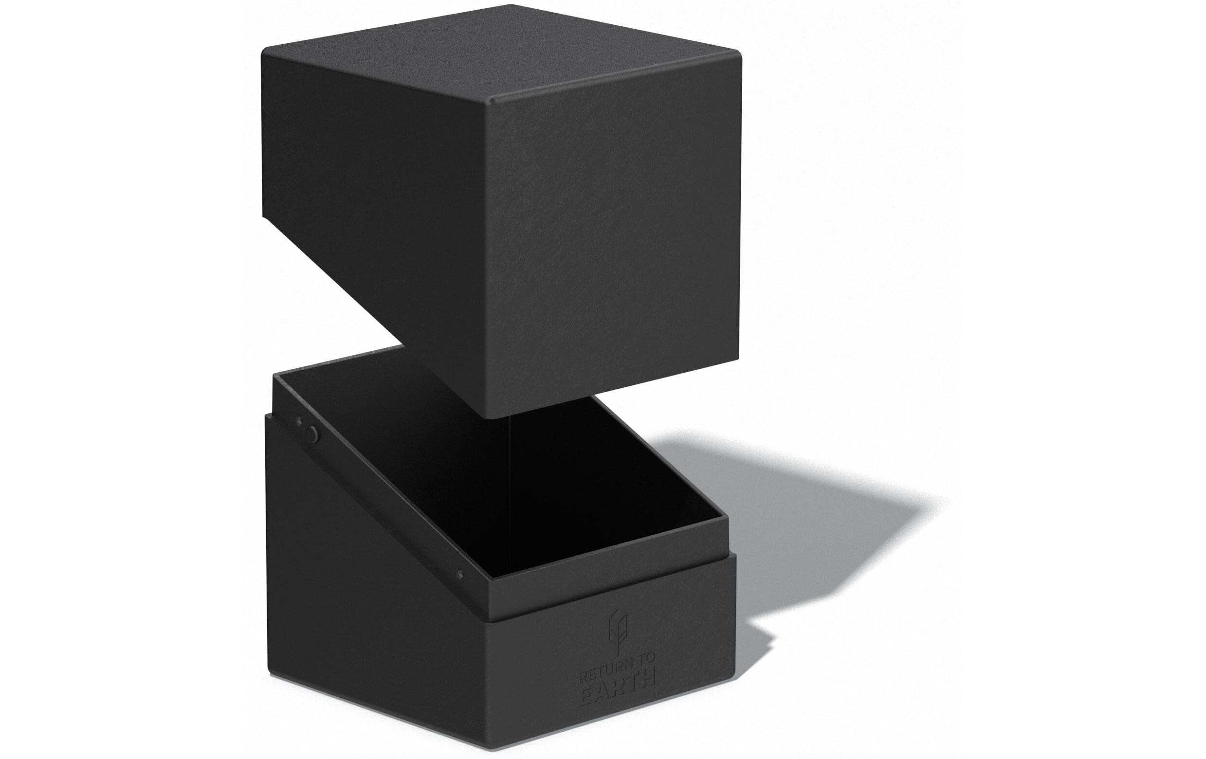 Kartenbox Return To Earth Boulder Deck Case 100+ SchwarzHochwertige Aufbewahrungsbox für Karten der Standardgrösse