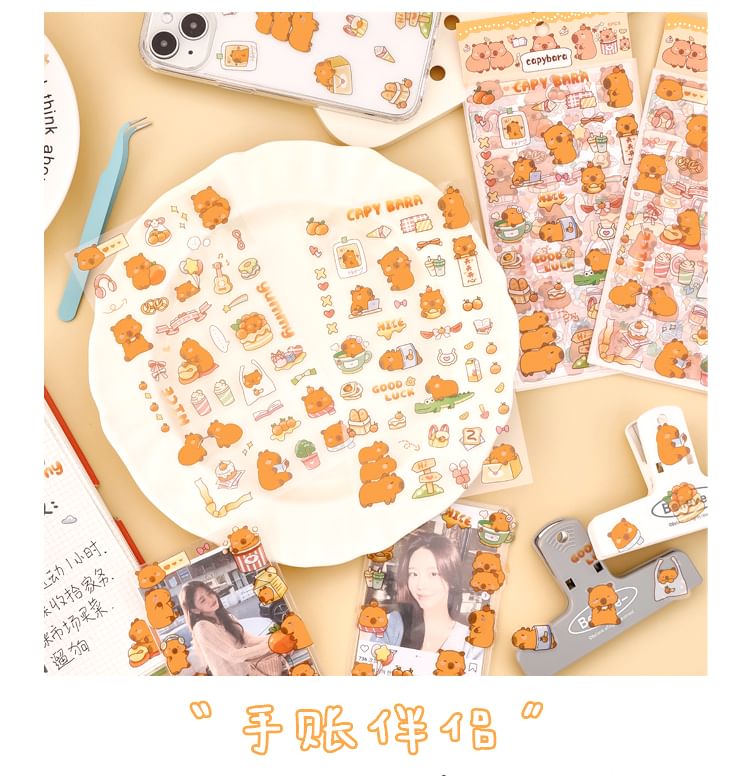 Radrabbit - Capibara PVC-sticker