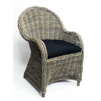 Tuinstoel Sunrise bruin/grijs rotan