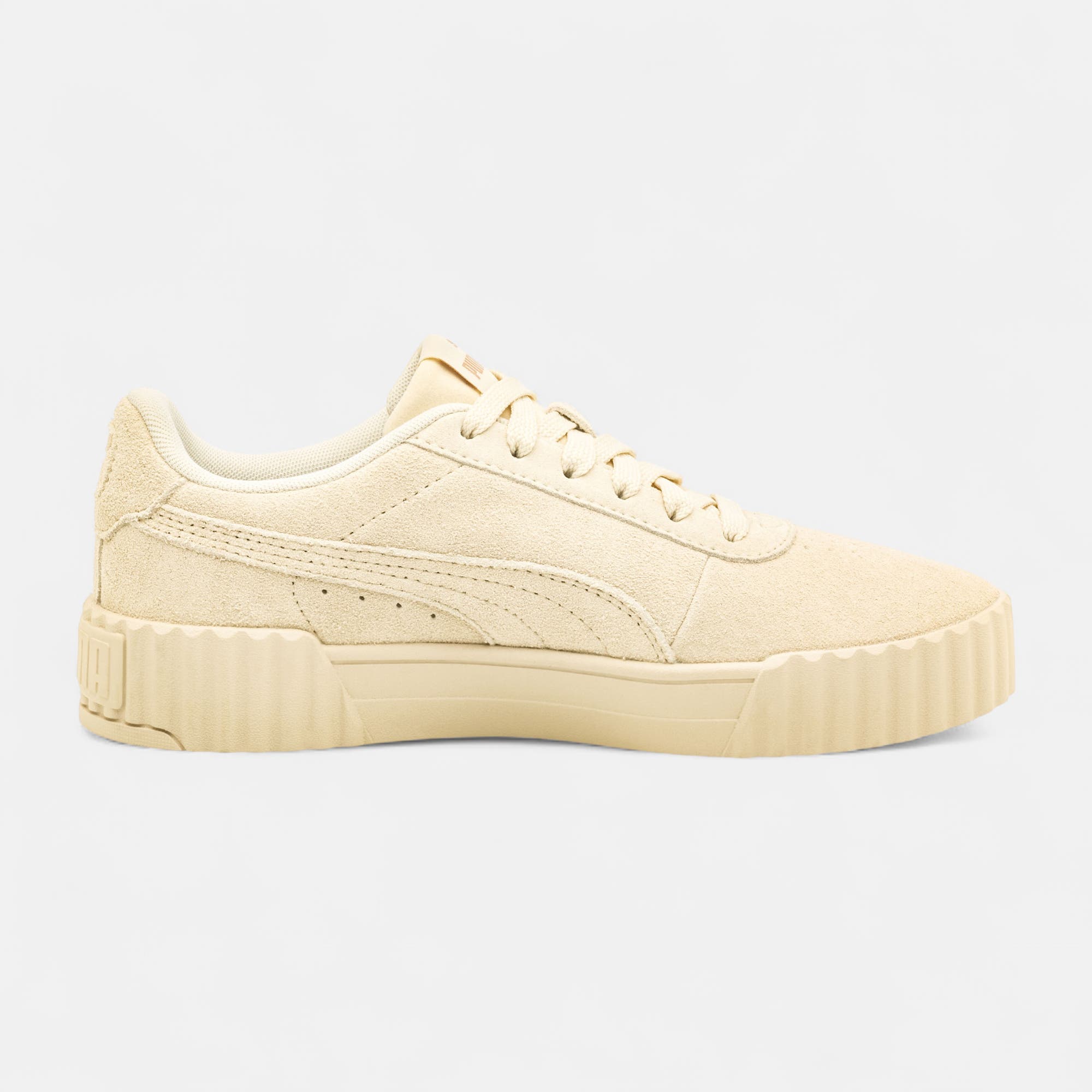 Sneakers Femme en cuir beige