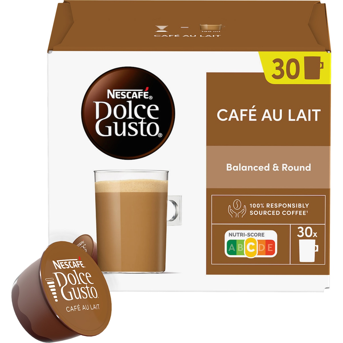NESCAFÉ Dolce Gusto Café Au Lait kaffekapsler (30-pk)