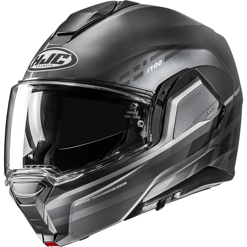 HJC - Casque i100 Sysma MC5SF / Noir / Argent / Mat